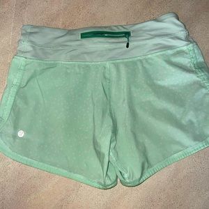 lululemon athletica Mint Green Athletic Shorts